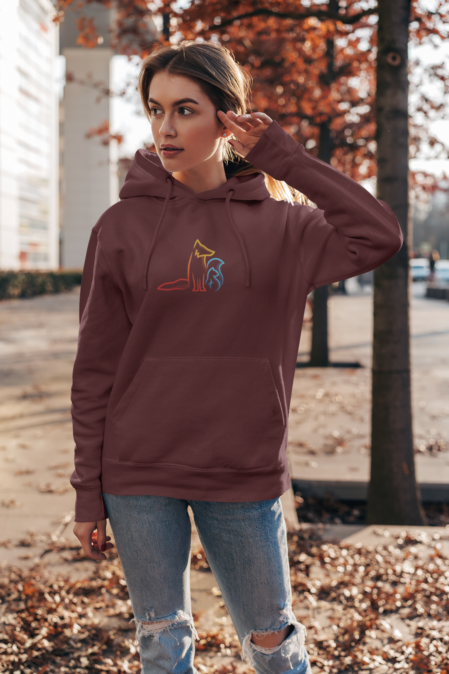 Damen Hoodie Logo Edition