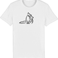 T-Shirt Premium Weiß - Kontrast Logo