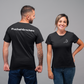 T-Shirt Premium Schwarz - Kontrast Logo und Schriftzug