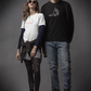 T-Shirt Premium Schwarz - Kontrast Logo