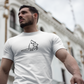 T-Shirt Premium Weiß - Kontrast Logo