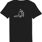 T-Shirt Premium Schwarz - Kontrast Logo
