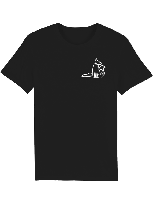 T-Shirt Premium Schwarz - Kontrast Logo und Schriftzug